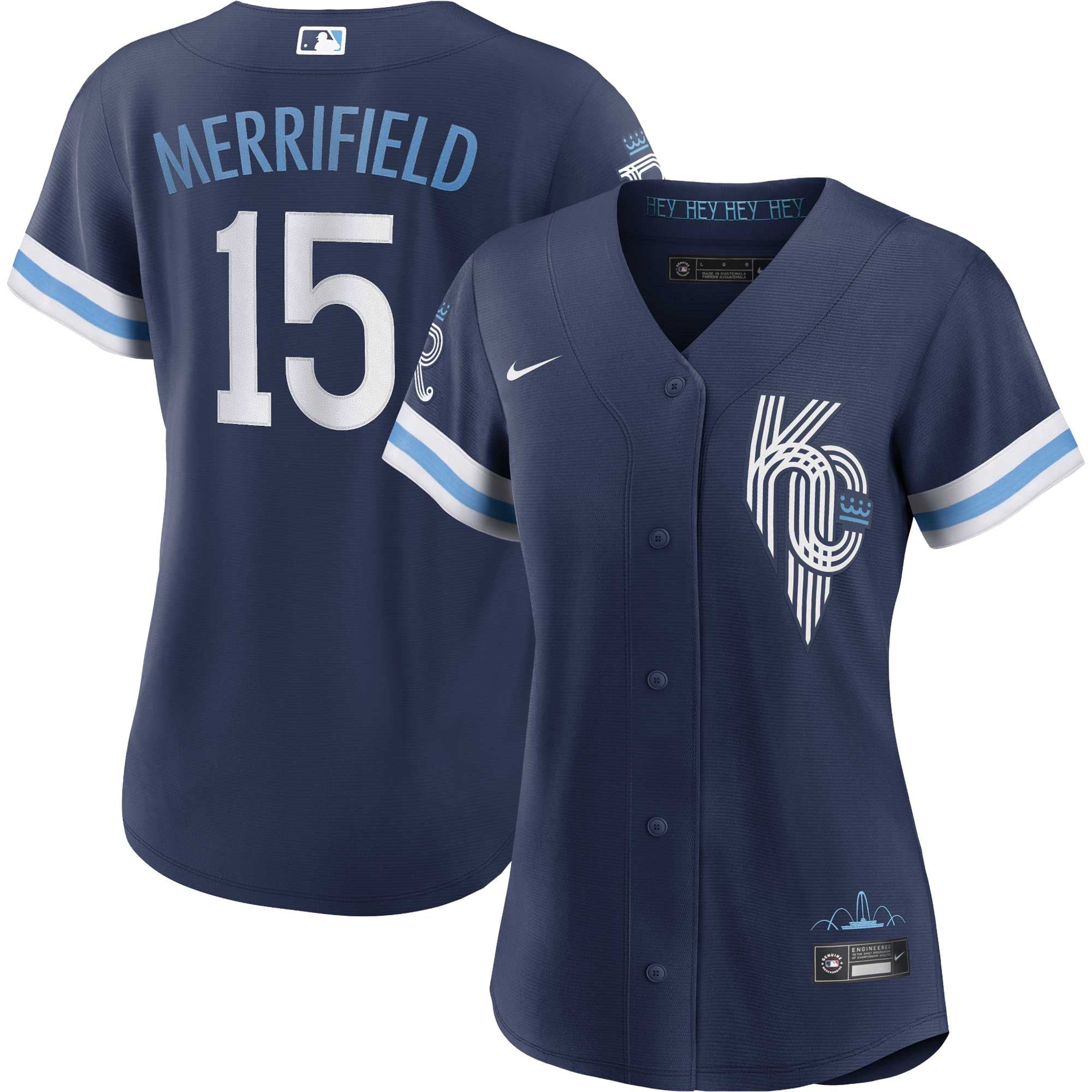 Women's Nike Whit Merrifield Navy Kansas City Royals Alternate City Connect Replica Player Jersey