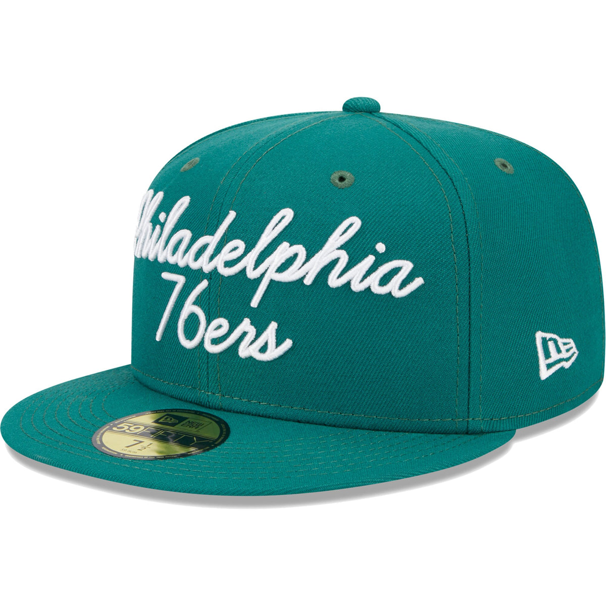 Philadelphia 76ers New Era Script 59FIFTY Fitted Hat - Augusta Green