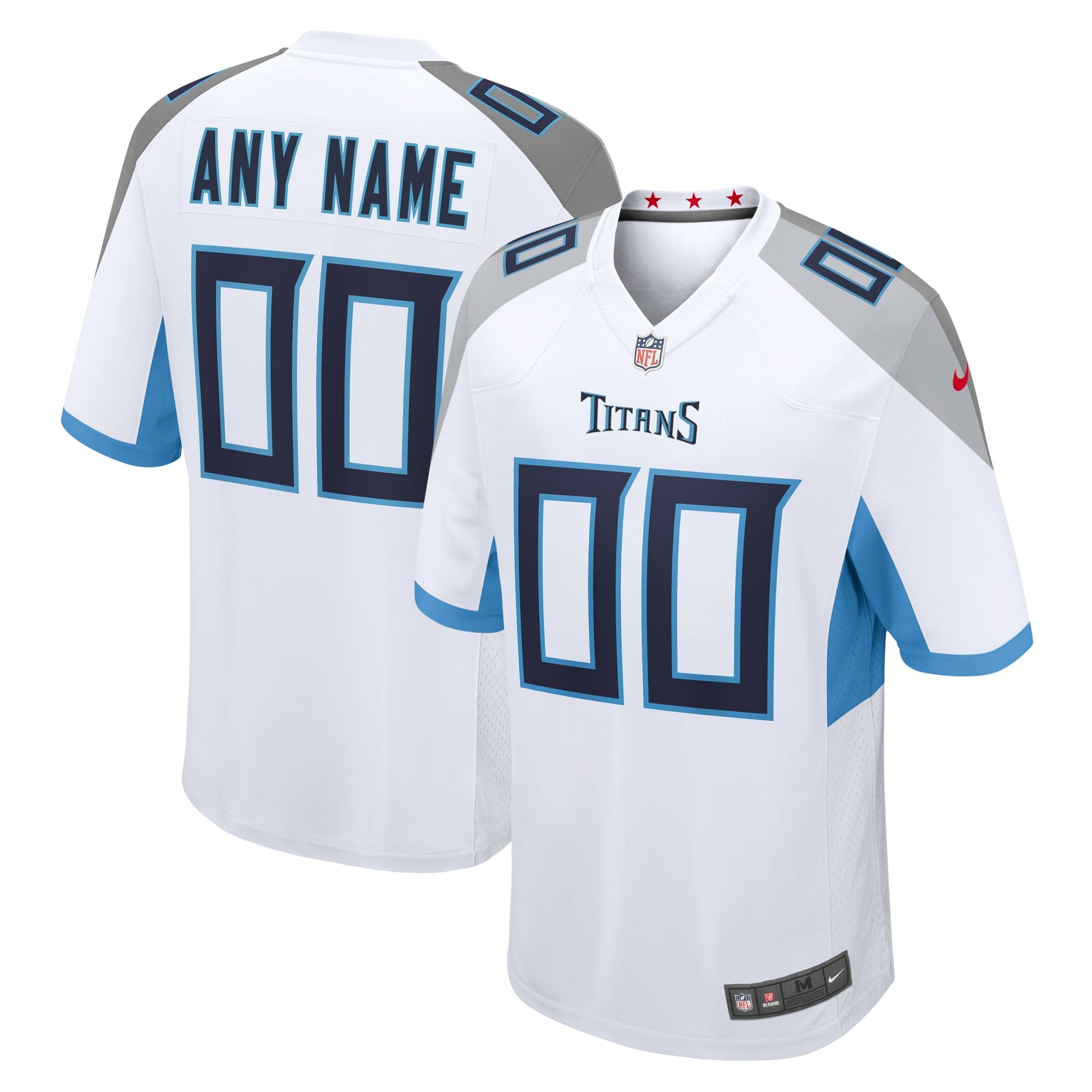 Tennessee Titans Nike Custom Game Jersey   White