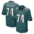 Fred Johnson Philadelphia Eagles Nike Team Game Jersey   Midnight Green