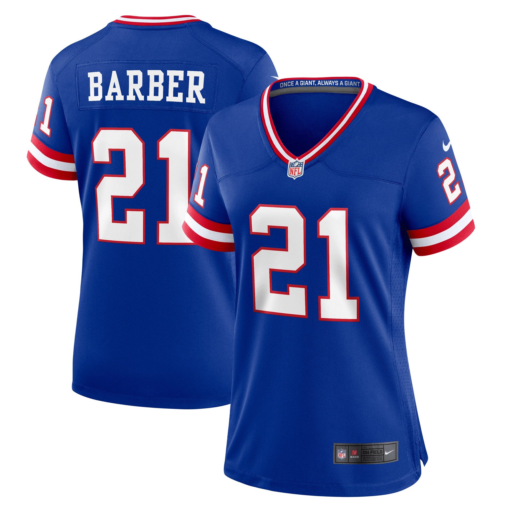 Tiki Barber New York Giants Nike Women s Classic Retired Player Game Jersey Royal