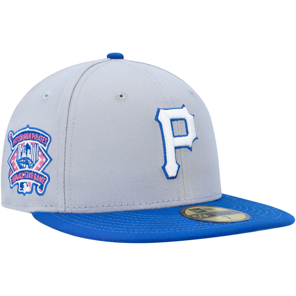 Pittsburgh Pirates New Era Dolphin 59FIFTY Fitted Hat - Gray/Blue