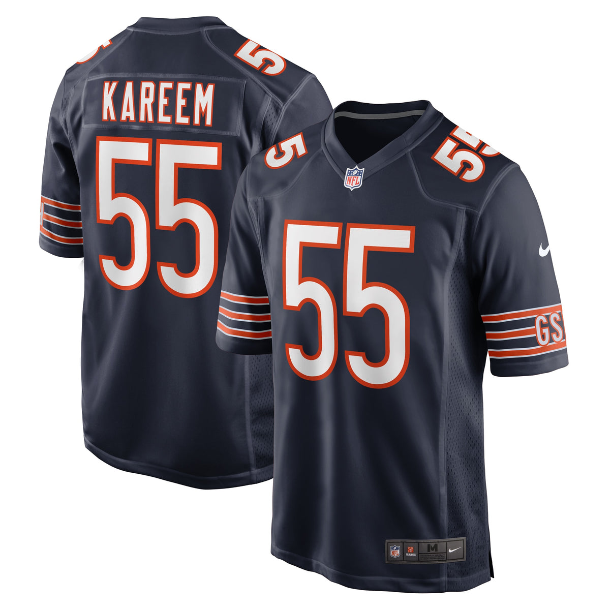 Khalid Kareem Chicago Bears Nike Team Game Jersey    Navy