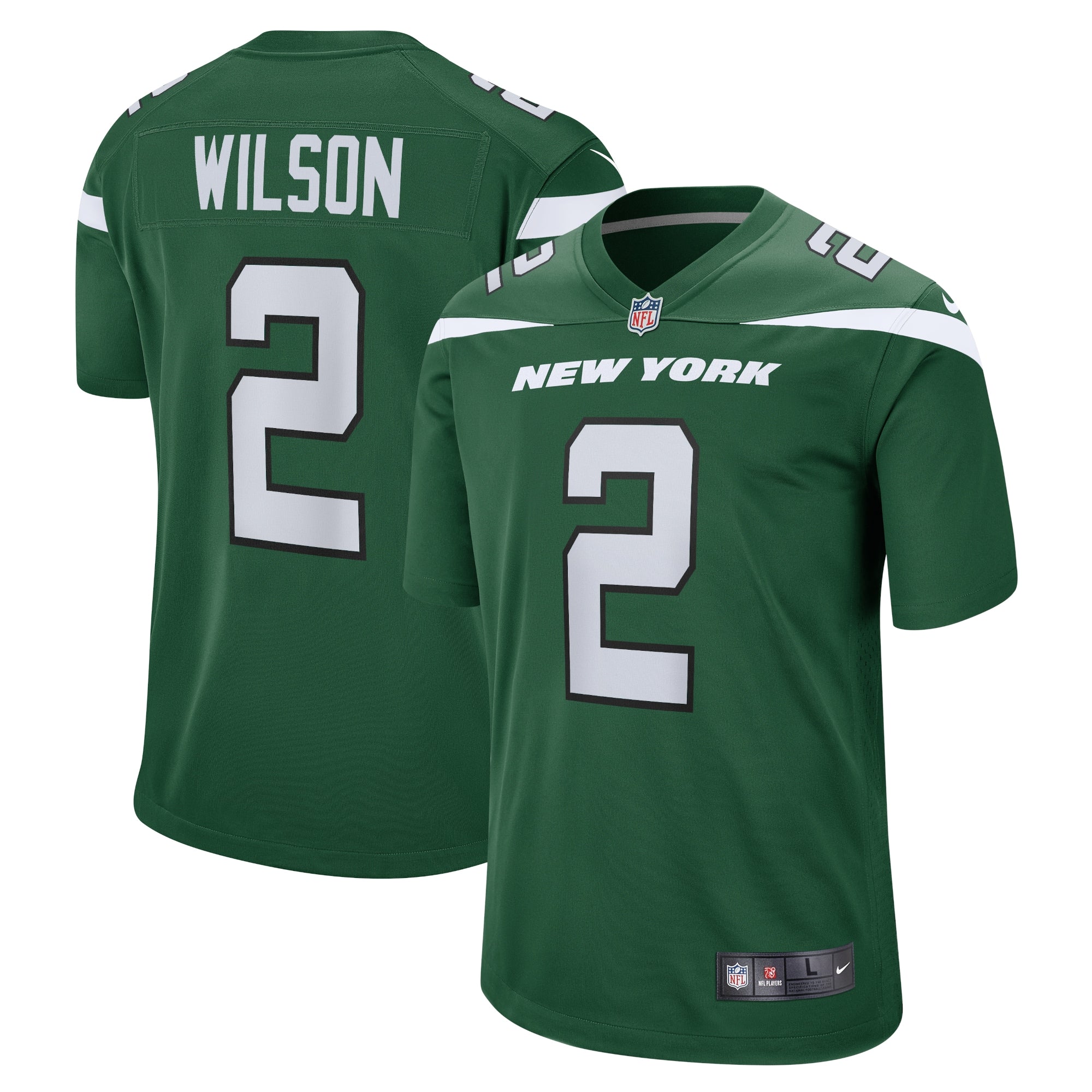 Zach Wilson New York Jets Nike Game Jersey   Gotham Green