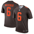Men s Nike Baker Mayfield Brown Cleveland Browns Alternate Legend Jersey