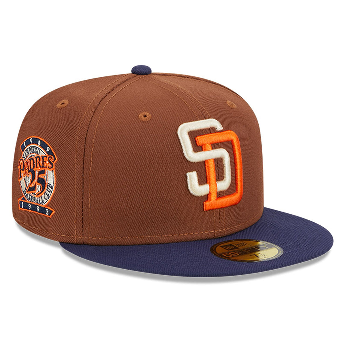 San Diego Padres New Era Harvest 25th Anniversary 59FIFTY Fitted Hat - Brown