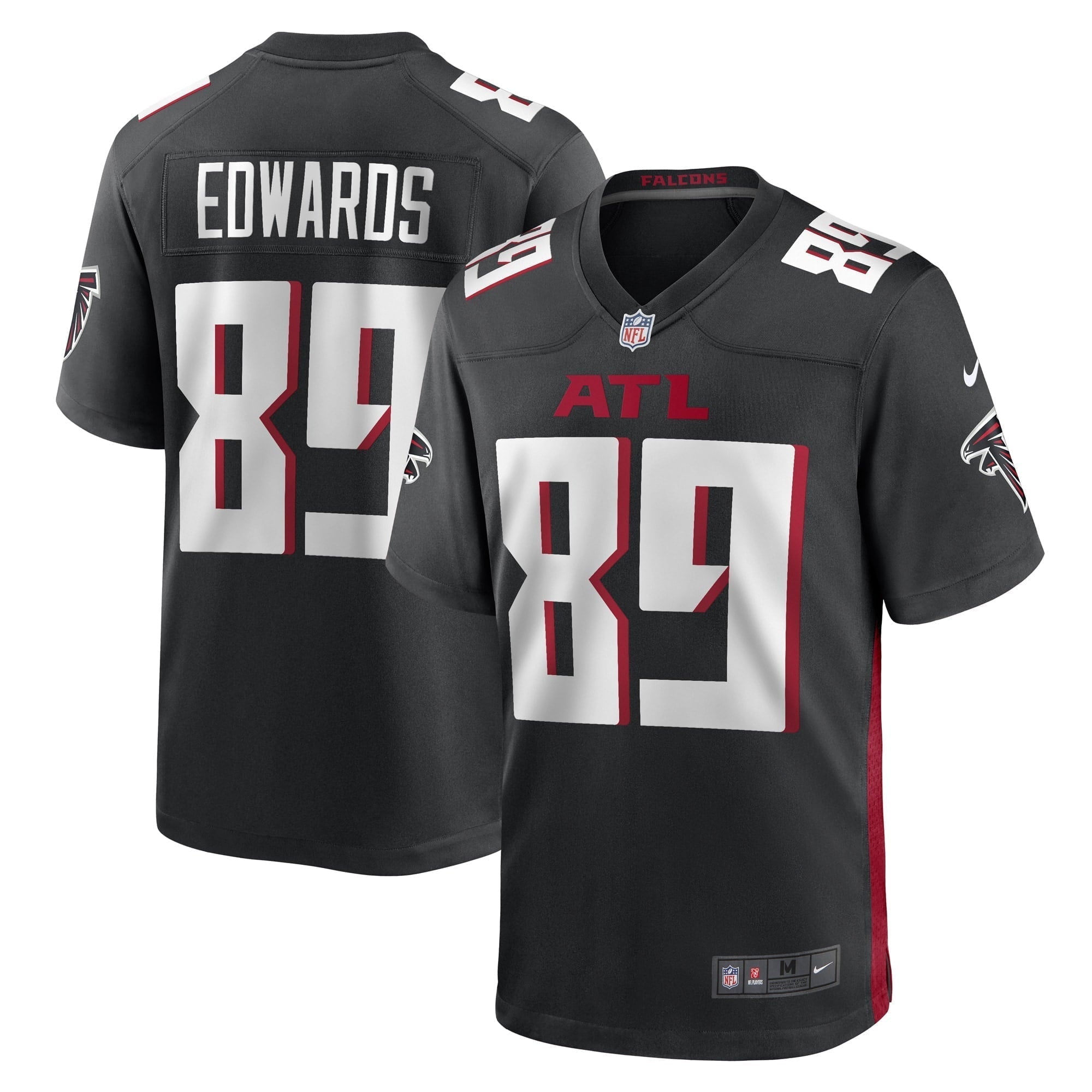 Men s Nike Bryan Edwards Black Atlanta Falcons Game Player Jersey