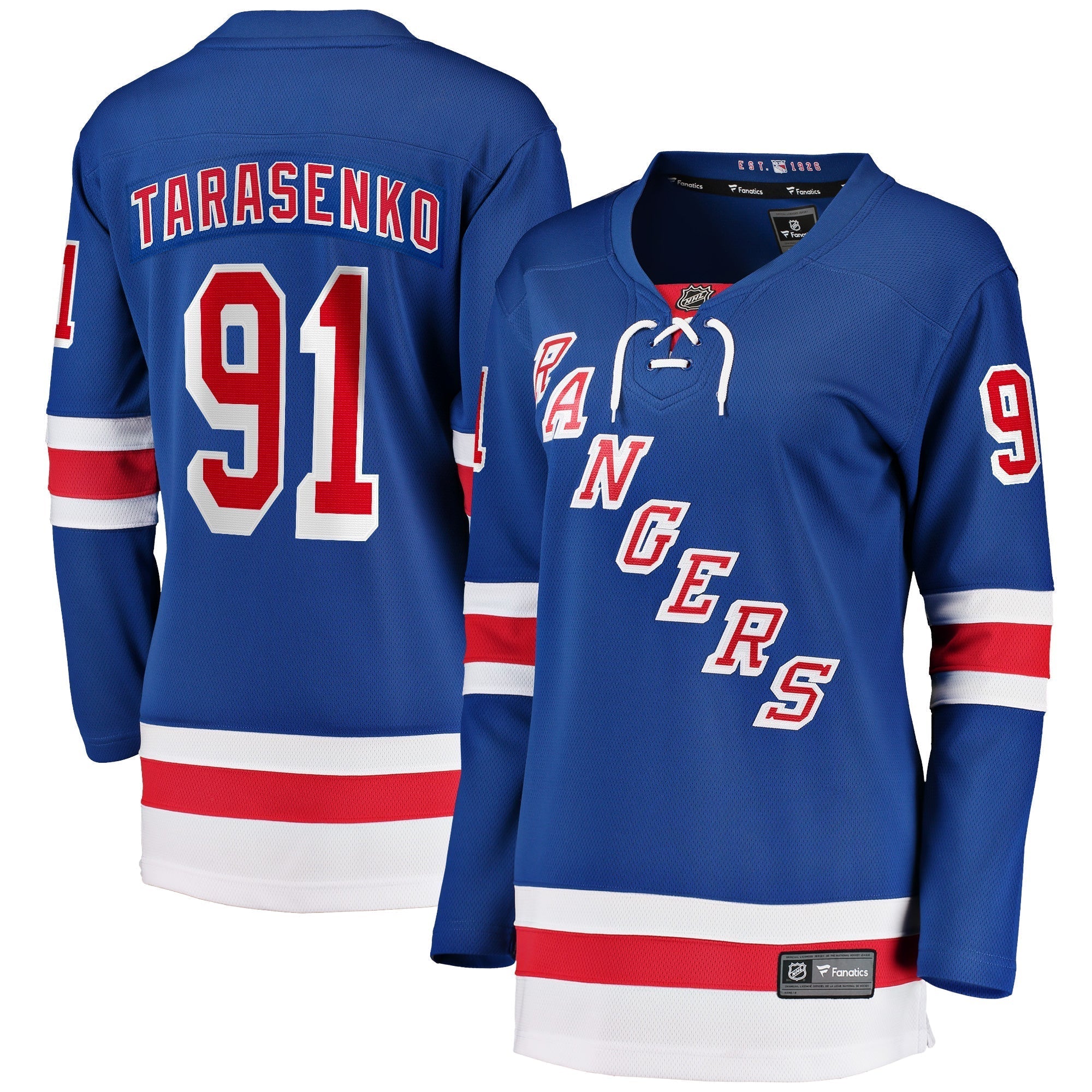Women's Fanatics Branded Vladimir Tarasenko Royal New York Rangers Premier Breakaway Player Jersey