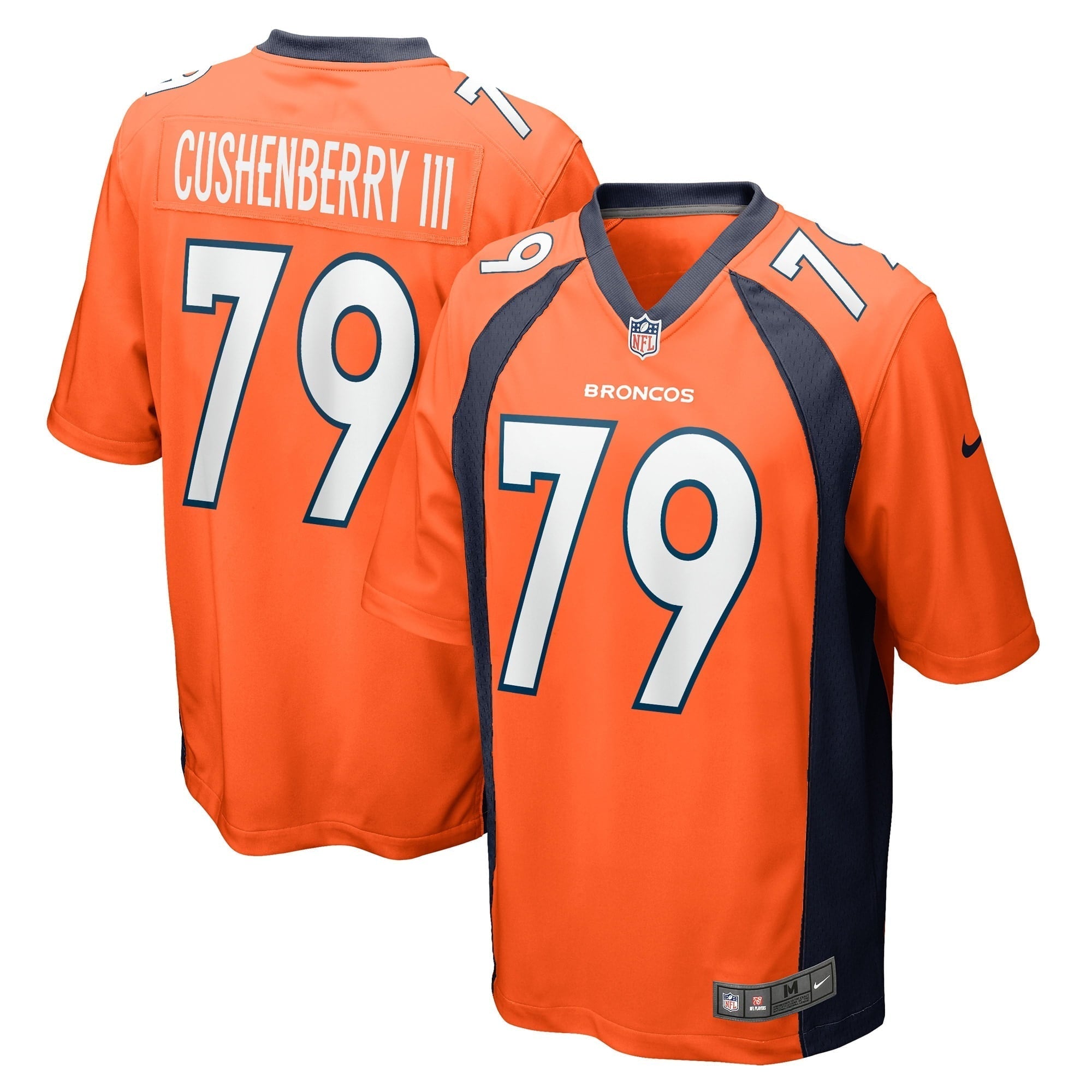 Men s Nike Lloyd Cushenberry III Orange Denver Broncos Game Player Jersey