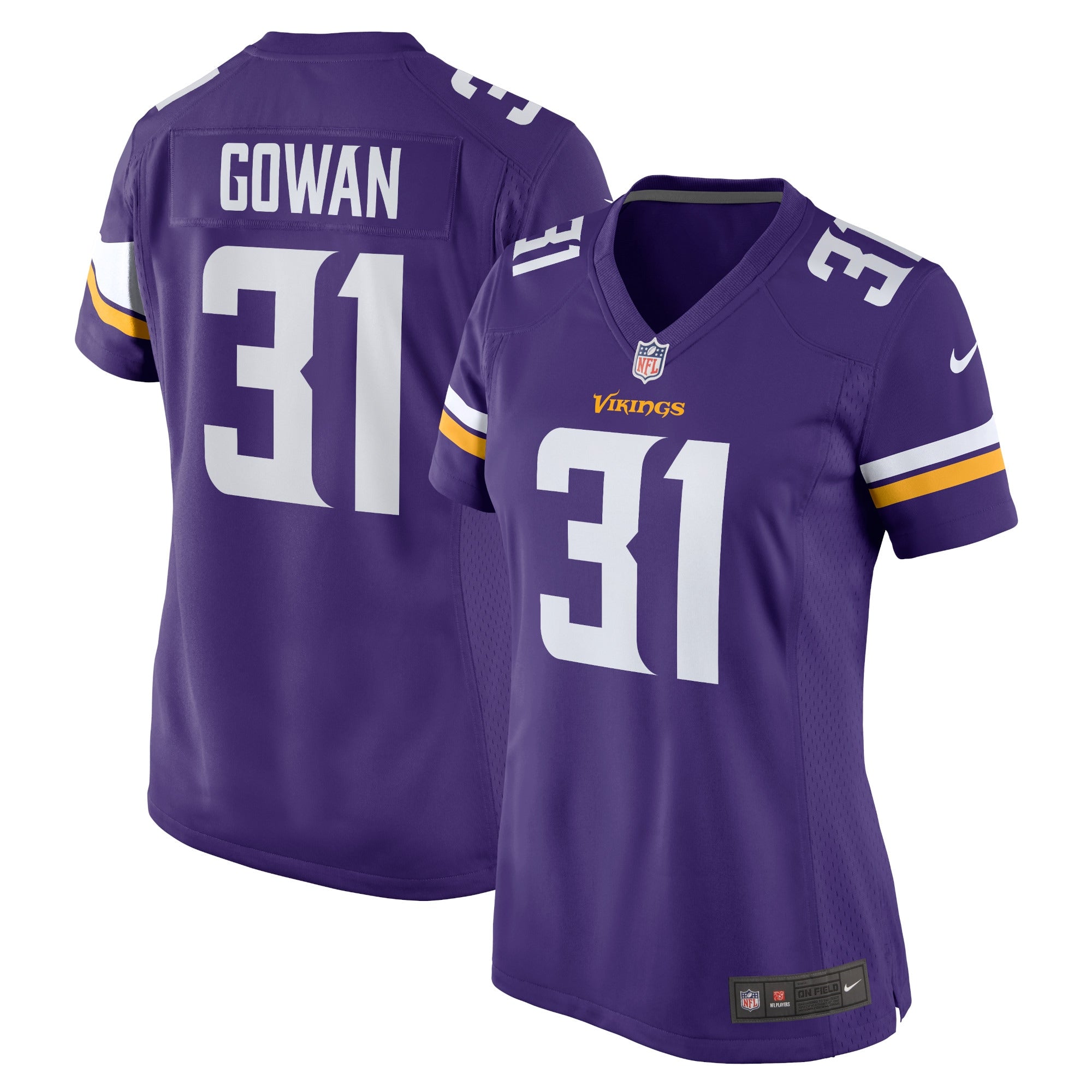 Tay Gowan Minnesota Vikings Nike Women s Home Game Player Jersey   Purple