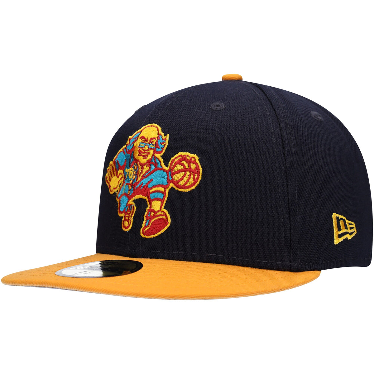 Philadelphia 76ers New Era Midnight 59FIFTY Fitted Hat - Navy/Gold