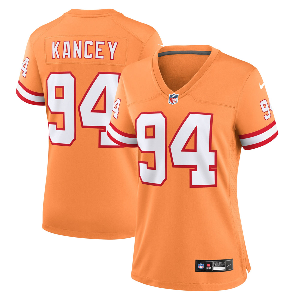 Calijah Kancey Tampa Bay Buccaneers Nike Women s Alternate Team Game Jersey    Orange