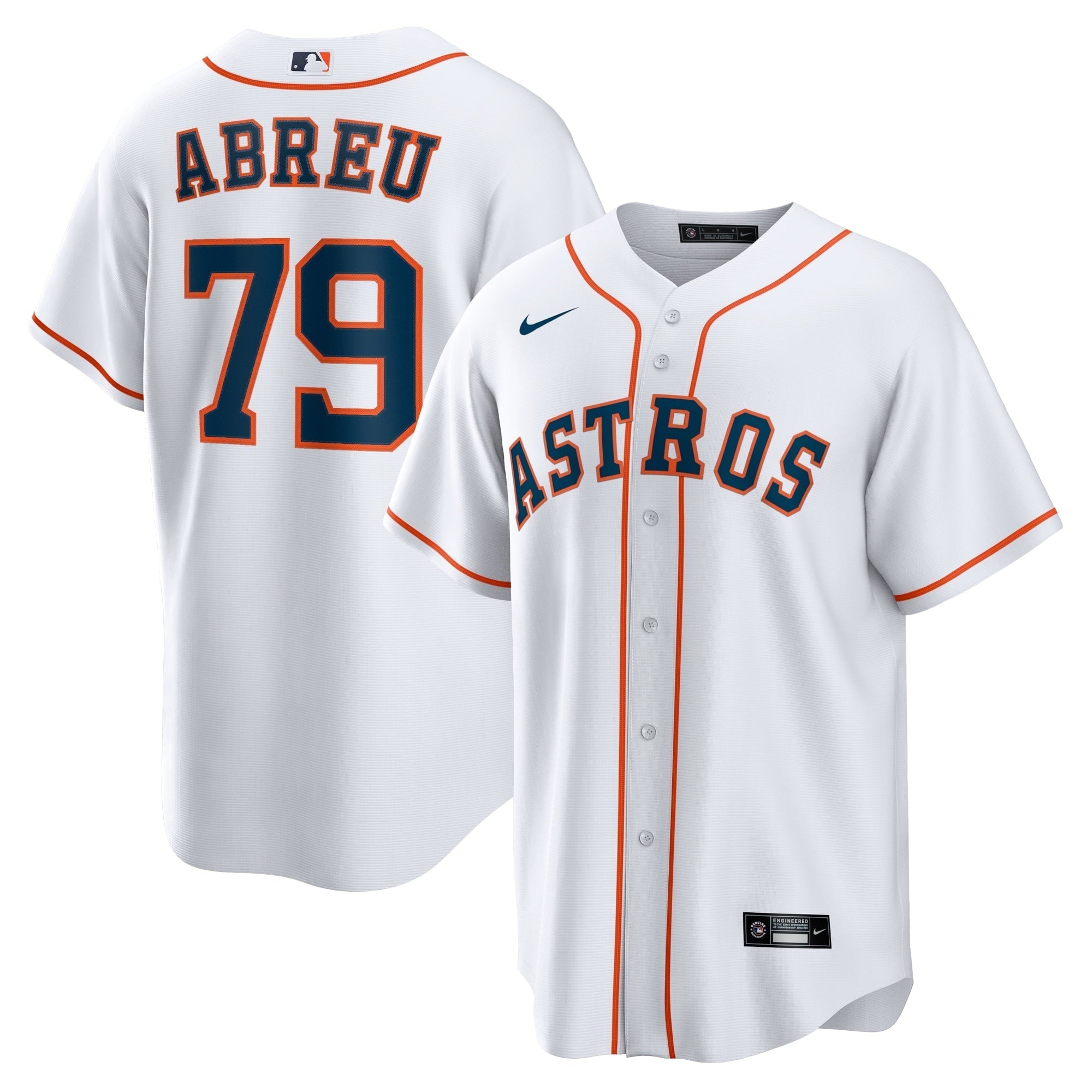 Men's Nike Jose Abreu White Houston Astros Home Replica Player Jersey