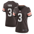 Women s Nike Cade York Brown Cleveland Browns Game Player Jersey