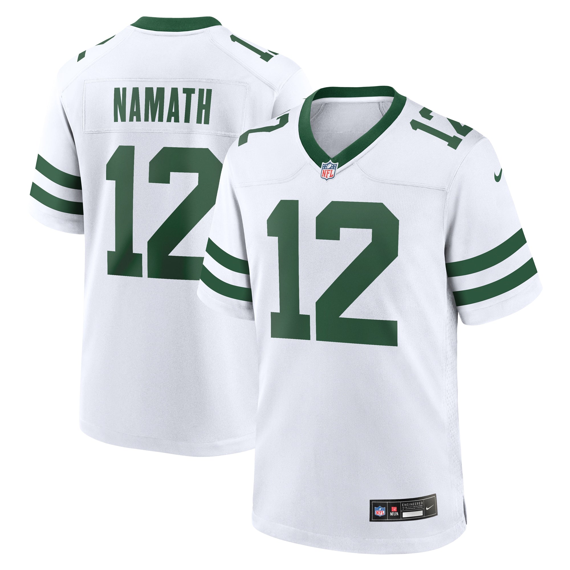 Joe Namath New York Jets Nike Legacy Retired Player Game Jersey   White