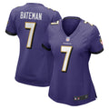 Rashod Bateman Baltimore Ravens Nike Women s Game Jersey   Purple