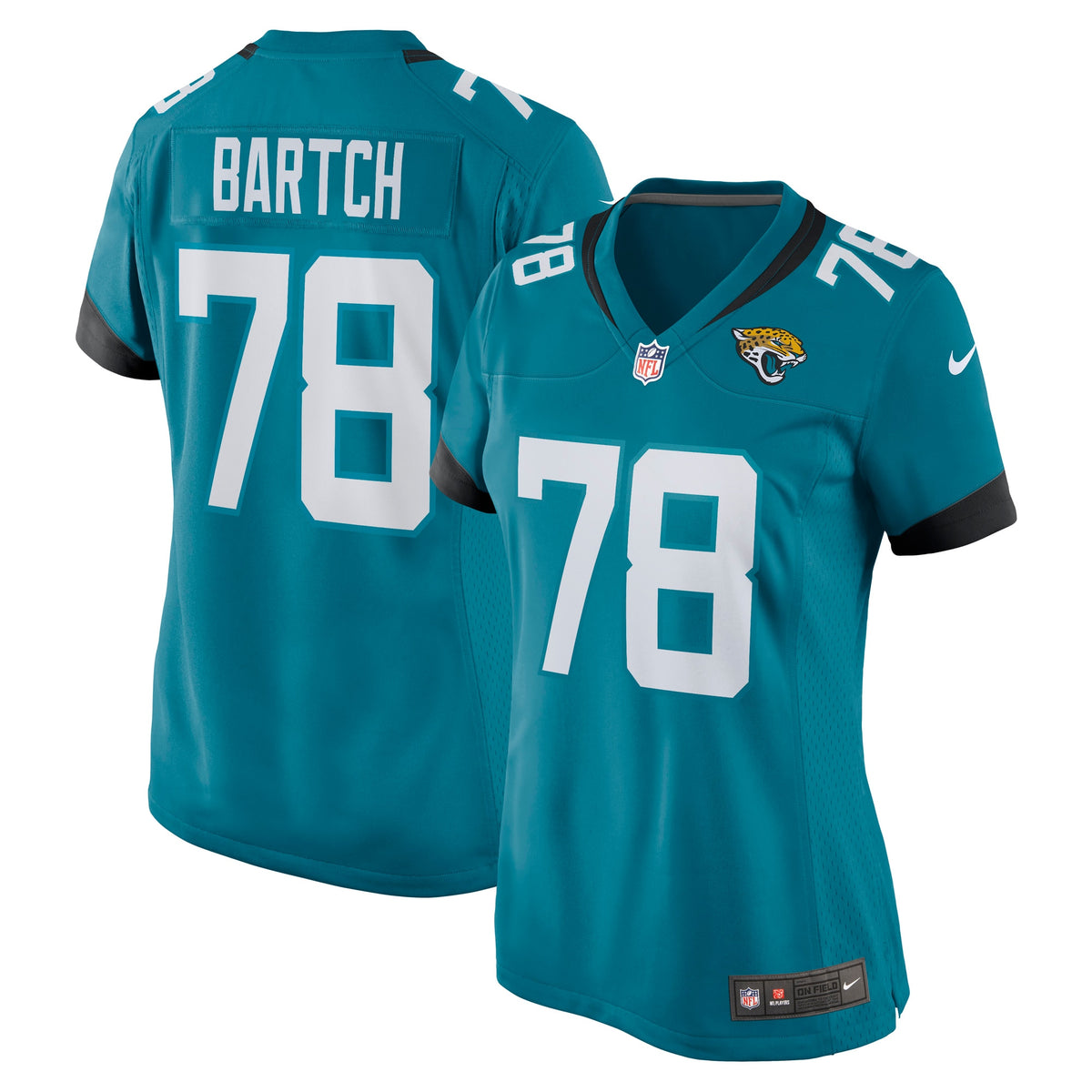 Ben Bartch Jacksonville Jaguars Nike Women s Game Jersey   Teal
