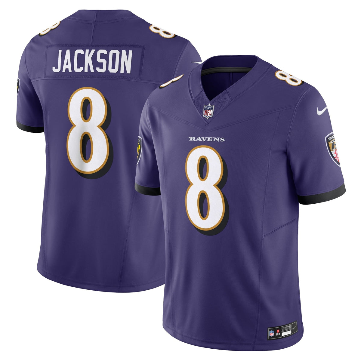 Men s Nike Lamar Jackson Purple Baltimore Ravens Vapor F.U.S.E. Limited Jersey