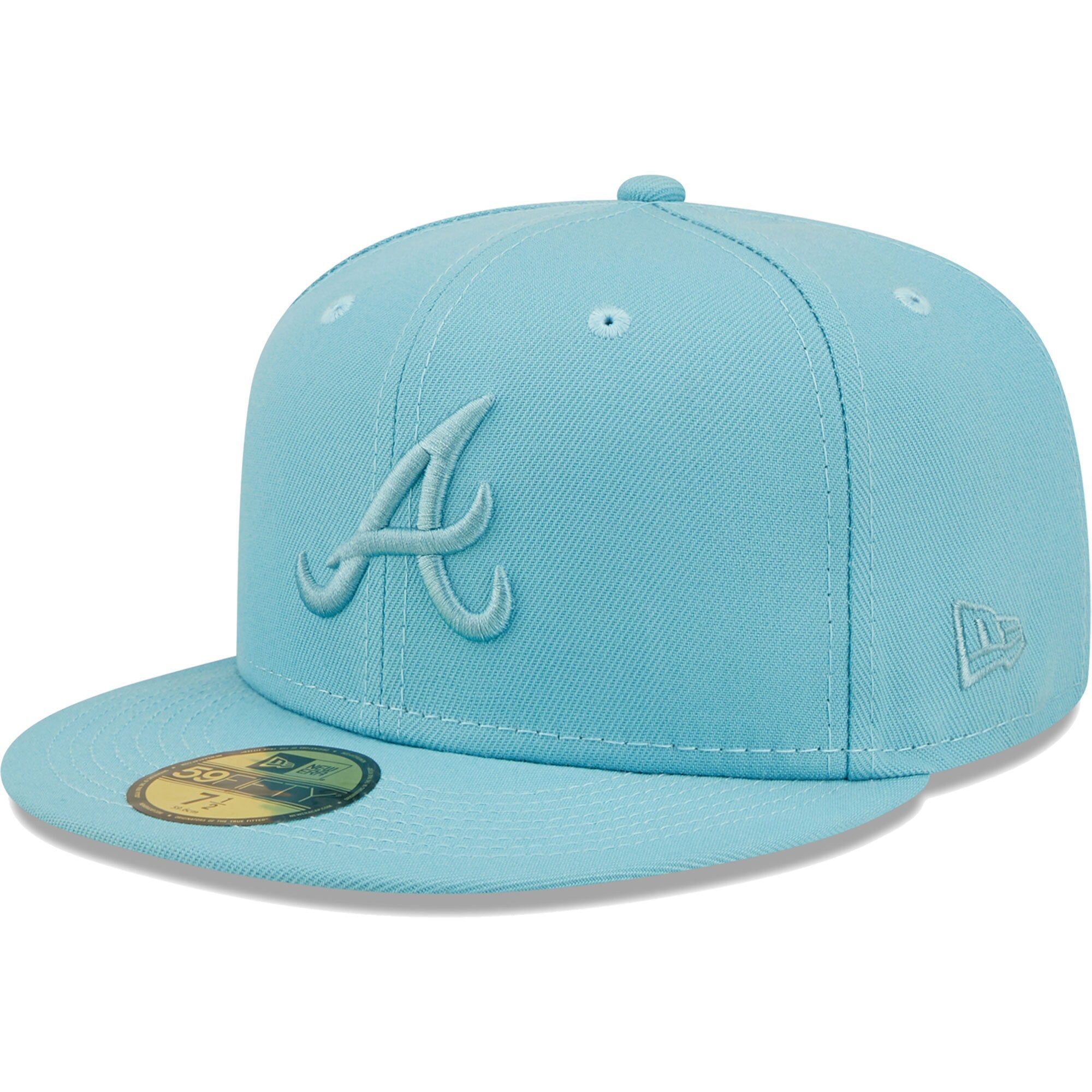 Atlanta Braves New Era Color Pack 59FIFTY Fitted Hat - Light Blue