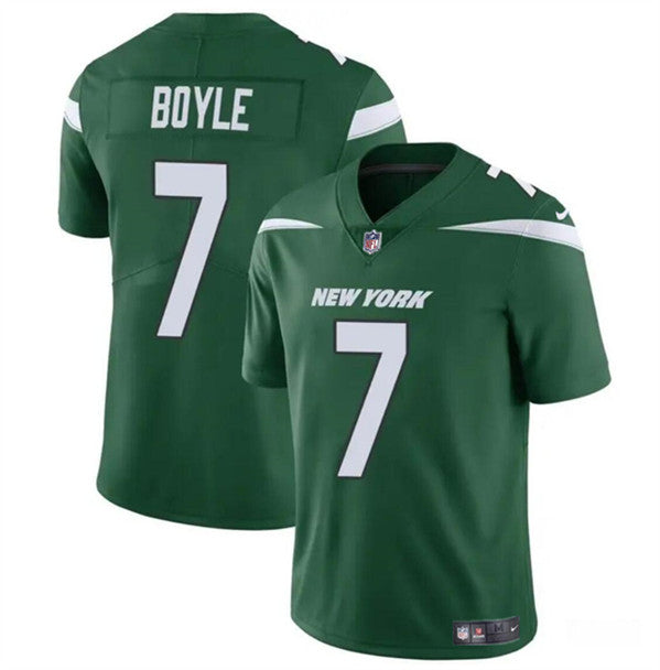 Men s New York Jets Tim Boyle Green Vapor Untouchable Limited Stitched Jerseys
