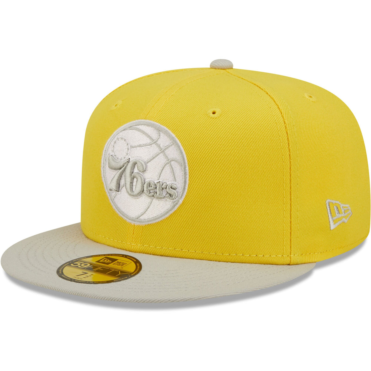 Philadelphia 76ers New Era Color Pack 59FIFTY Fitted Hat - Yellow/Gray