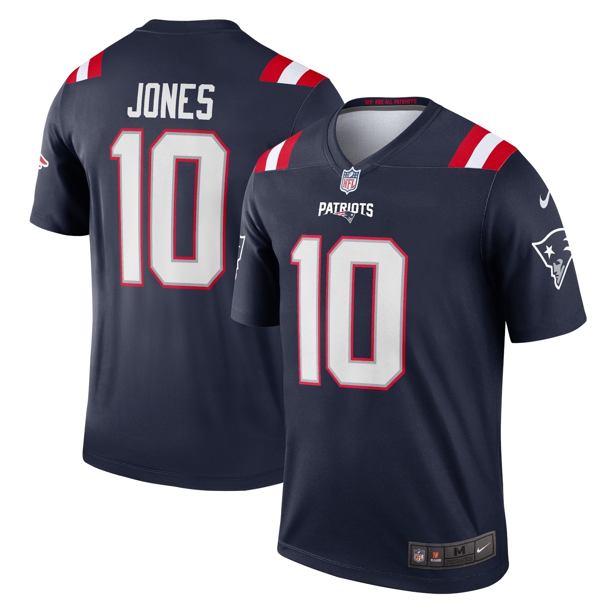 Men s Nike Mac Jones Navy New England Patriots Legend Jersey