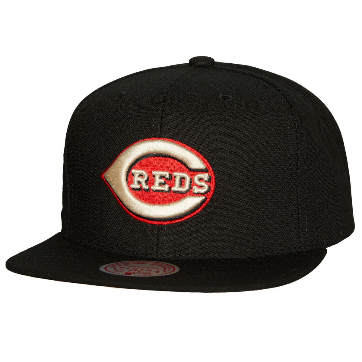 Cincinnati Reds Mitchell & Ness Cooperstown Collection True Classics Snapback Hat - Black
