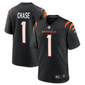 Ja Marr Chase Cincinnati Bengals Nike 2021 NFL Draft First Round Pick Game Jersey   Black