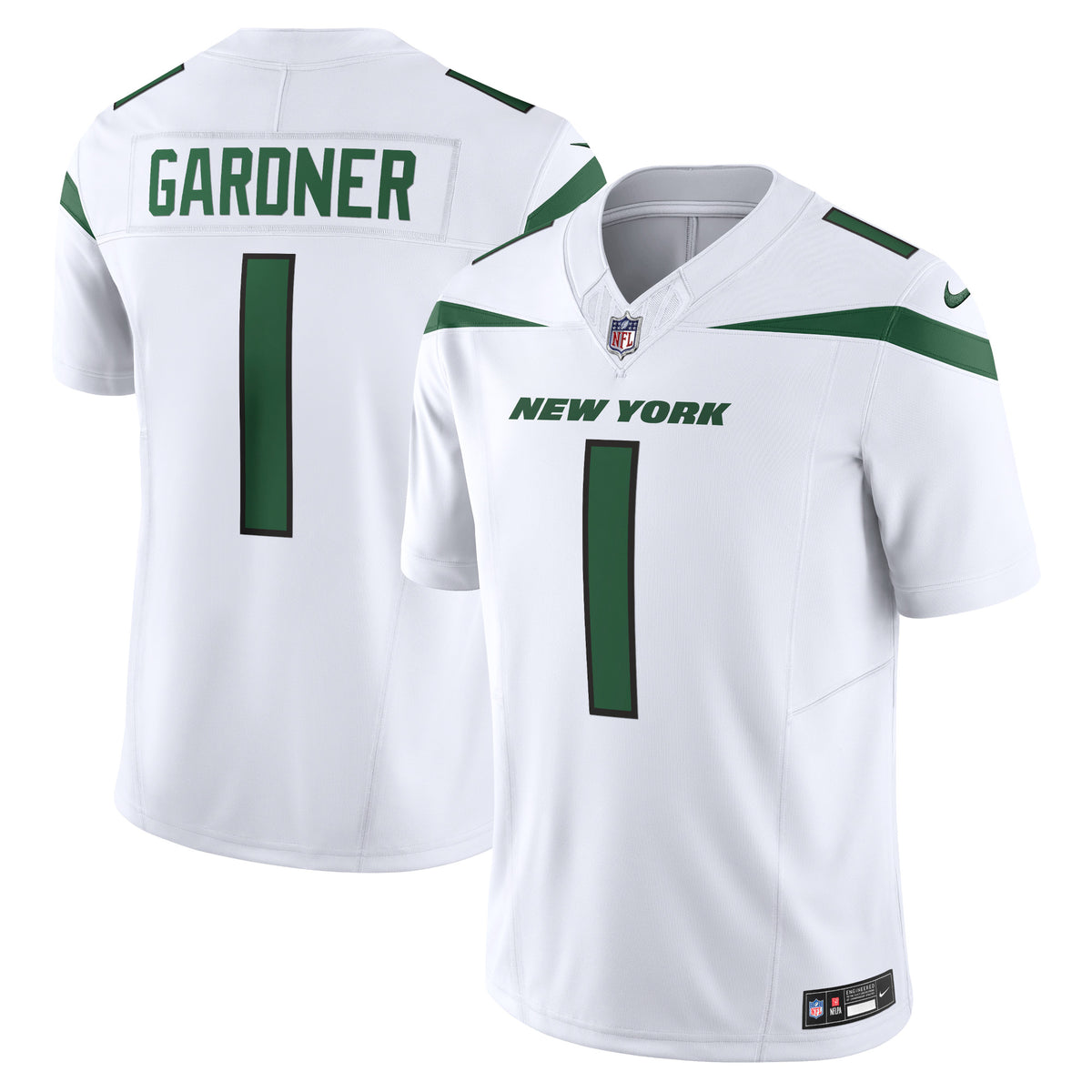 Ahmad Sauce Gardner New York Jets Nike Vapor F.U.S.E. Limited Jersey   White