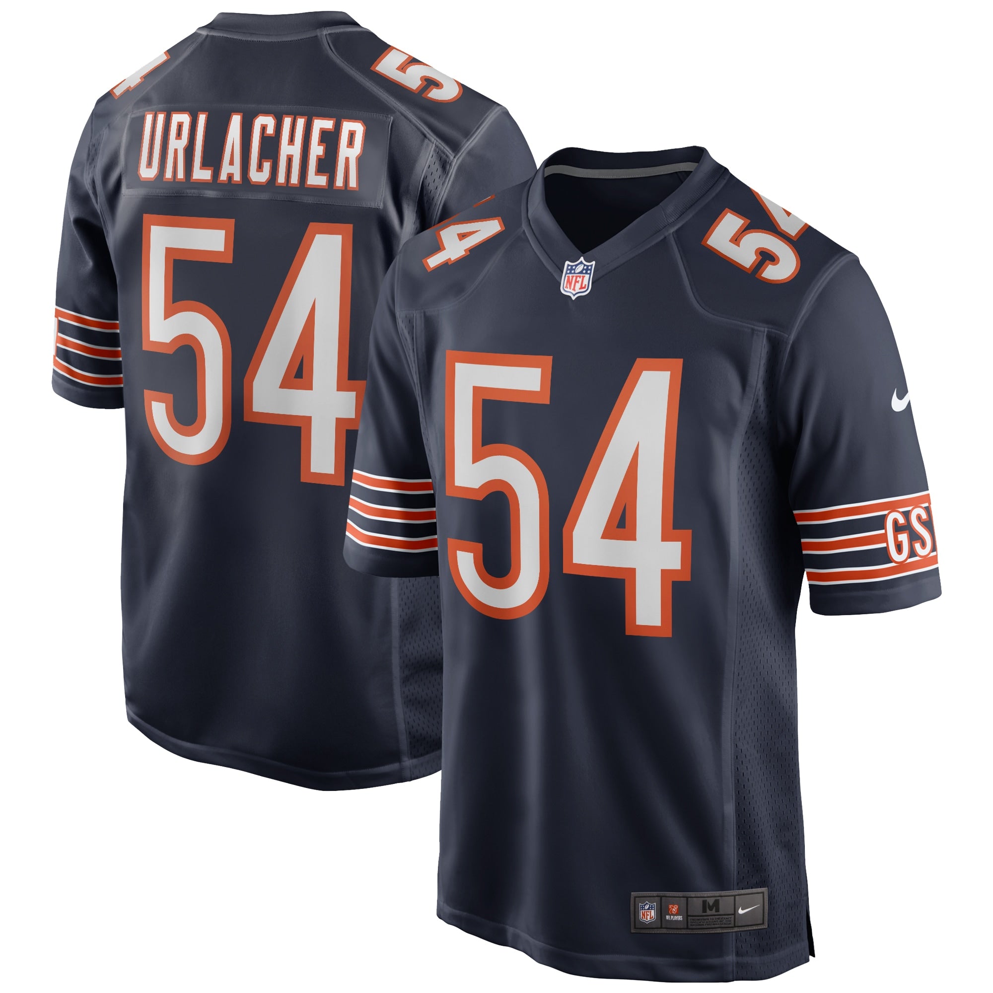Brian Urlacher Chicago Bears Nike Game Retired Player Jersey   Navy