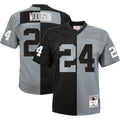 Charles Woodson Las Vegas Raiders Mitchell   Ness Youth Split Legacy Jersey   Black/Silver