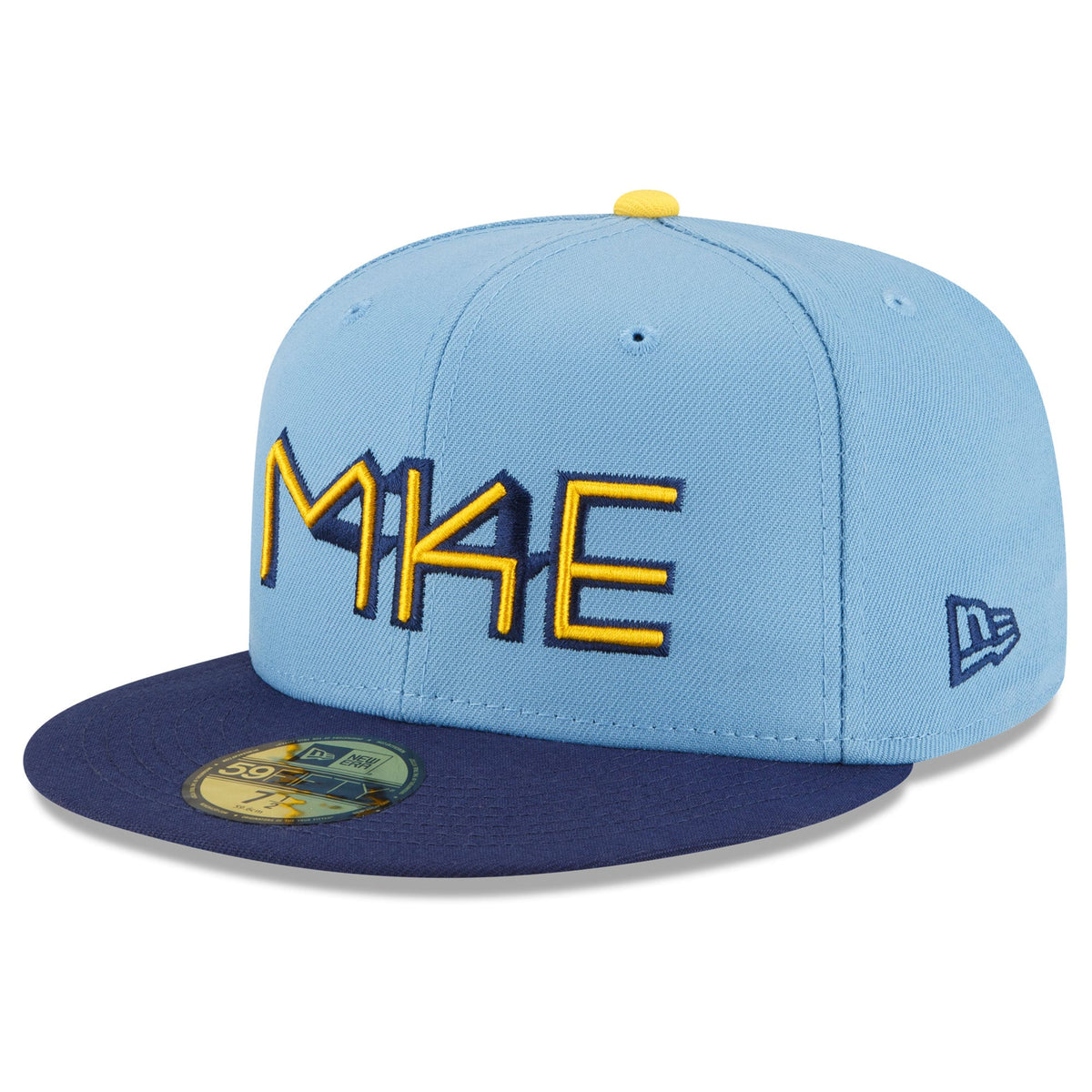 Milwaukee Brewers New Era 2022 City Connect 59FIFTY Fitted Hat - Powder Blue