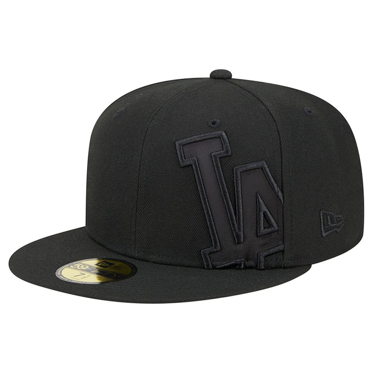 Los Angeles Dodgers New Era Satin Peek 59FIFTY Fitted Hat - Black