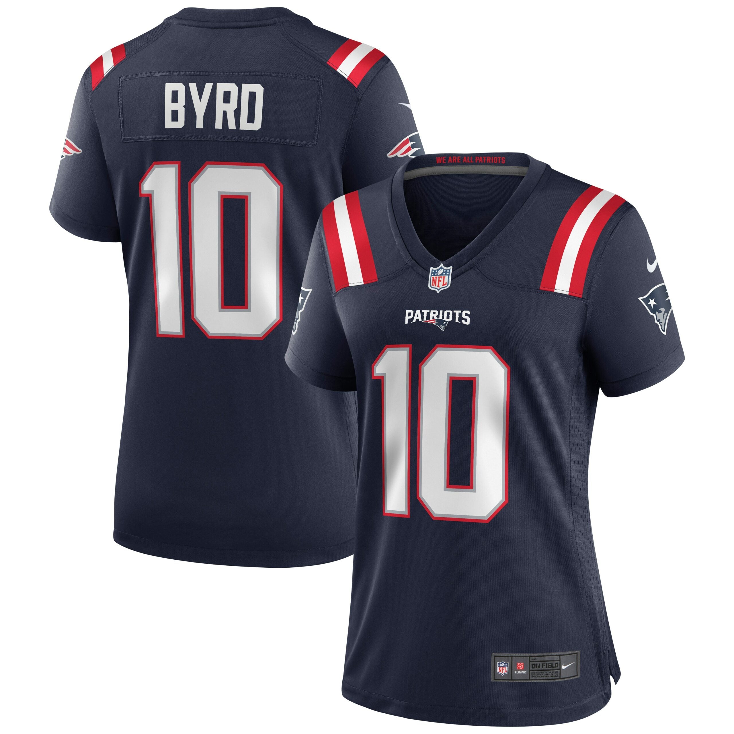 Damiere Byrd New England Patriots Nike Women s Game Jersey   Navy