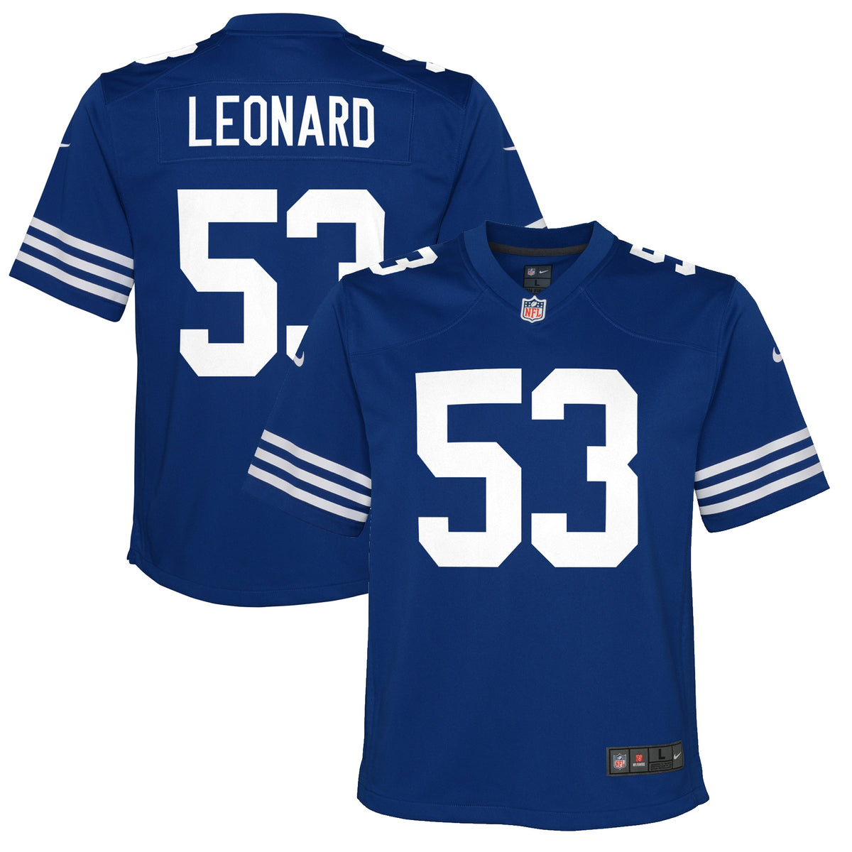 Shaquille Leonard Indianapolis Colts Nike Youth Game Jersey   Royal
