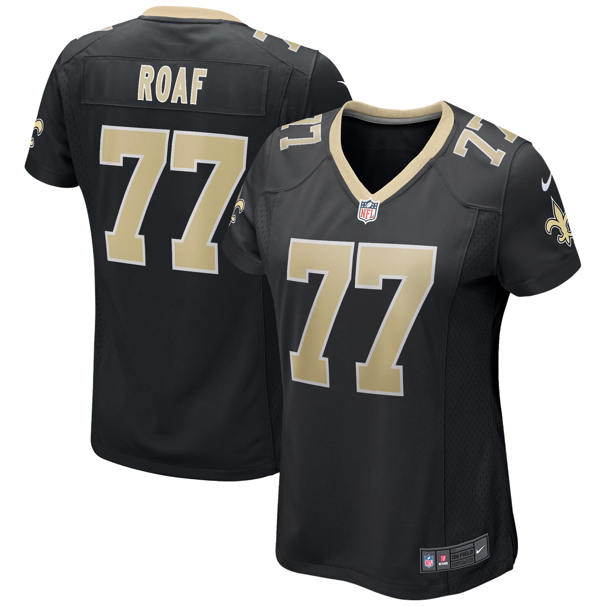 Willie Roaf New Orleans Saints Nike Women s Game Retired Player Jersey   Black