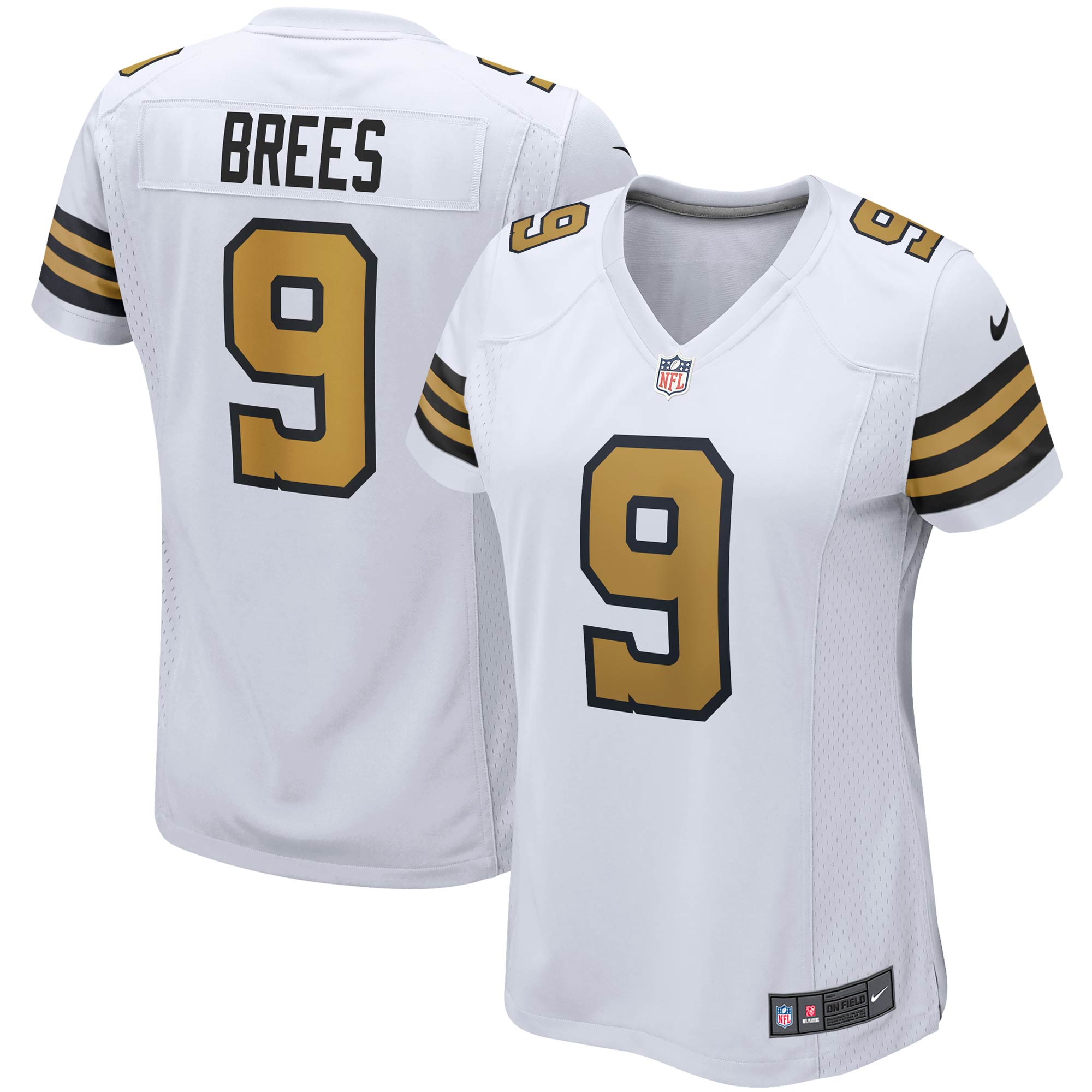 Drew Brees New Orleans Saints Nike Women s Alternate Game Jersey   White