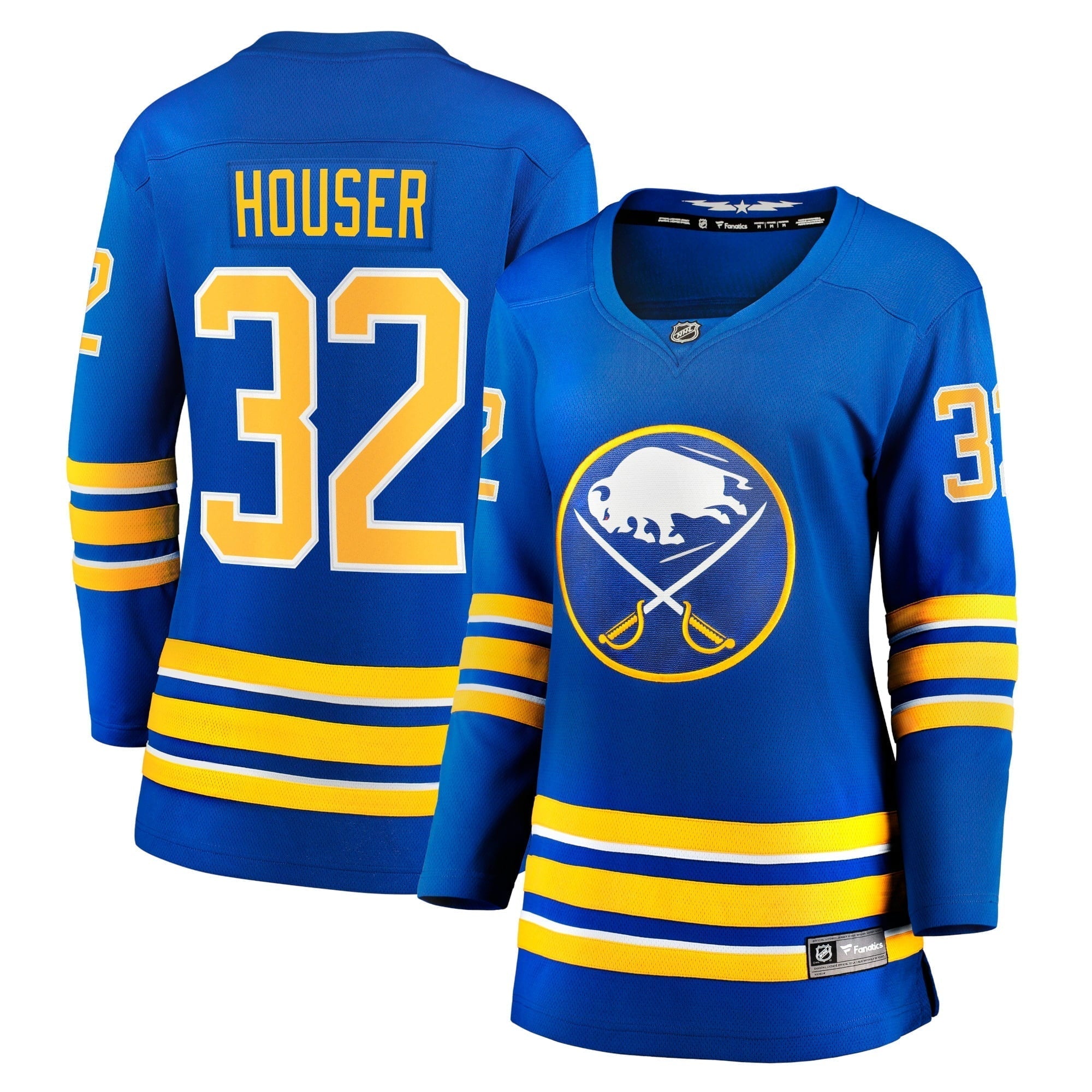 Women's Fanatics Branded Michael Houser Royal Buffalo Sabres Home Breakaway Jersey