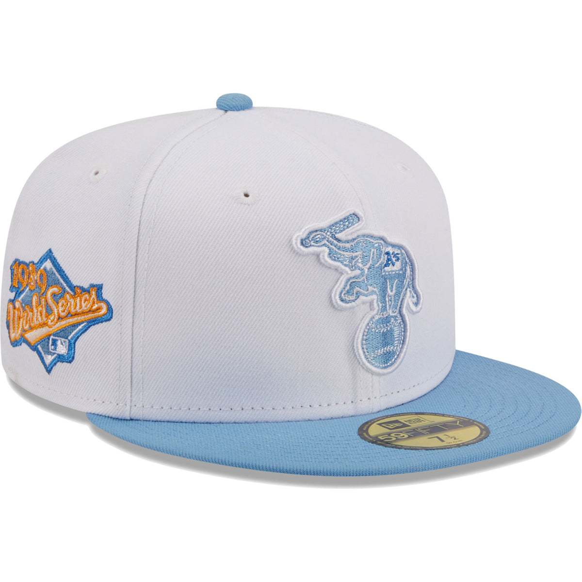 Oakland Athletics New Era Sky 59FIFTY Fitted Hat - White