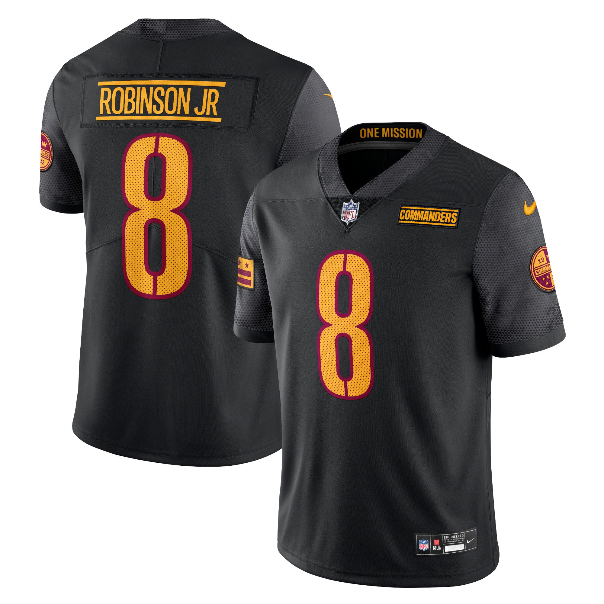 Brian Robinson Jr. Washington Commanders Nike  Vapor Untouchable Limited Jersey   Black