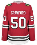 Womens Chicago Blackhawks Corey Crawford Reebok Home Replica Jersey
