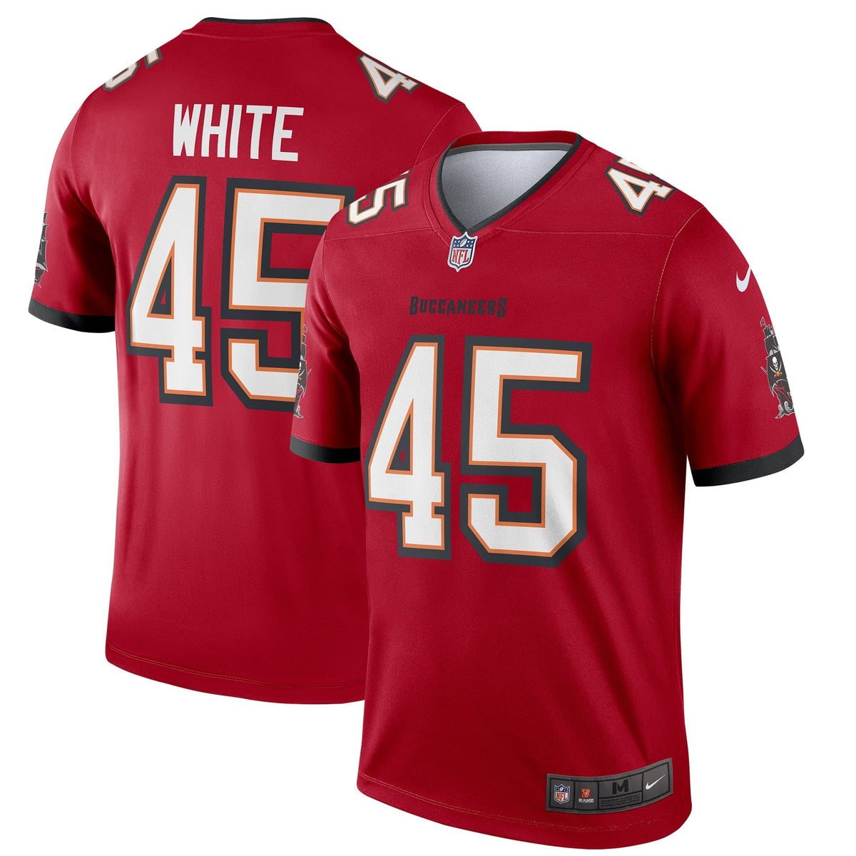 Men s Nike Devin White Red Tampa Bay Buccaneers Legend Jersey