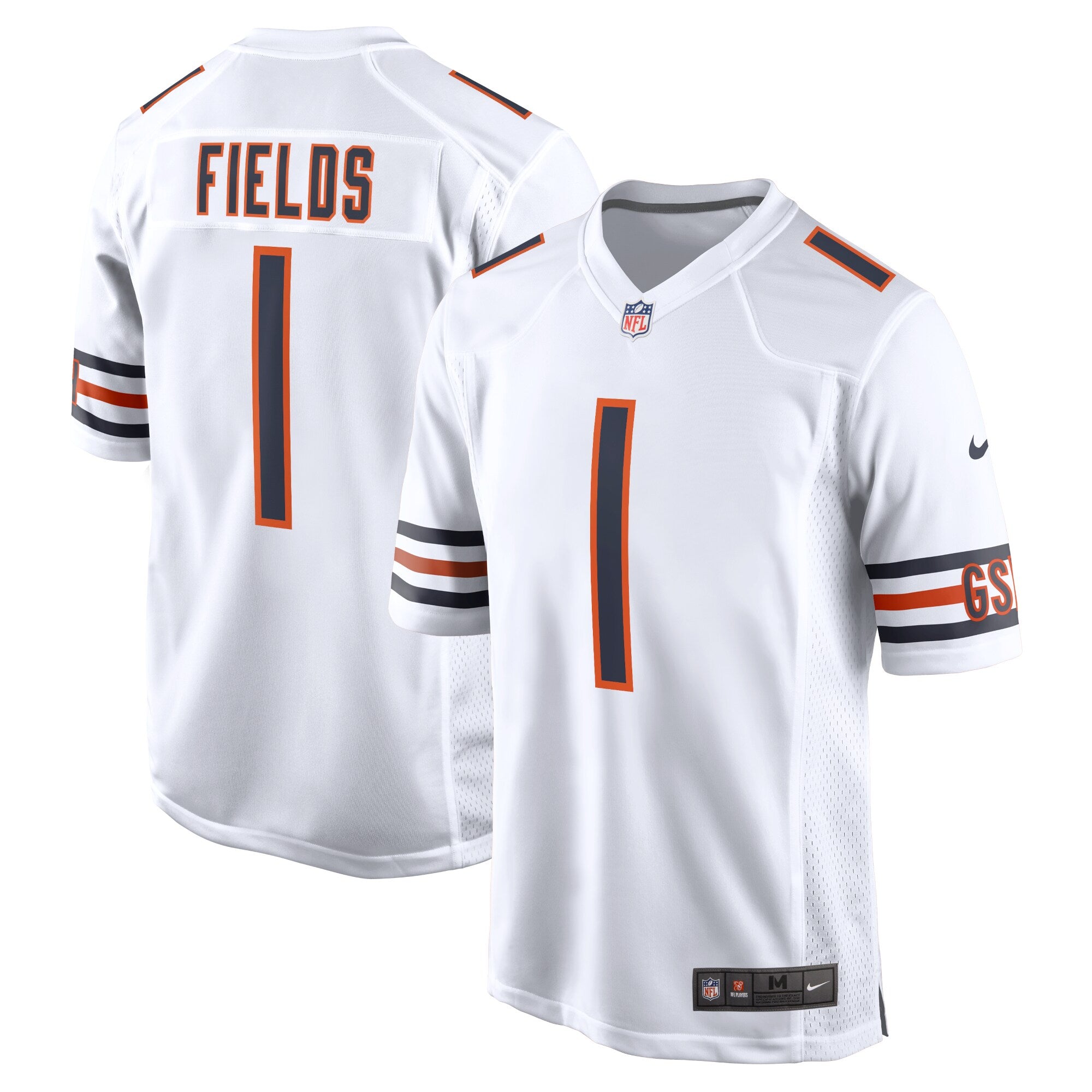 Justin Fields Chicago Bears Nike Youth Game Jersey   White