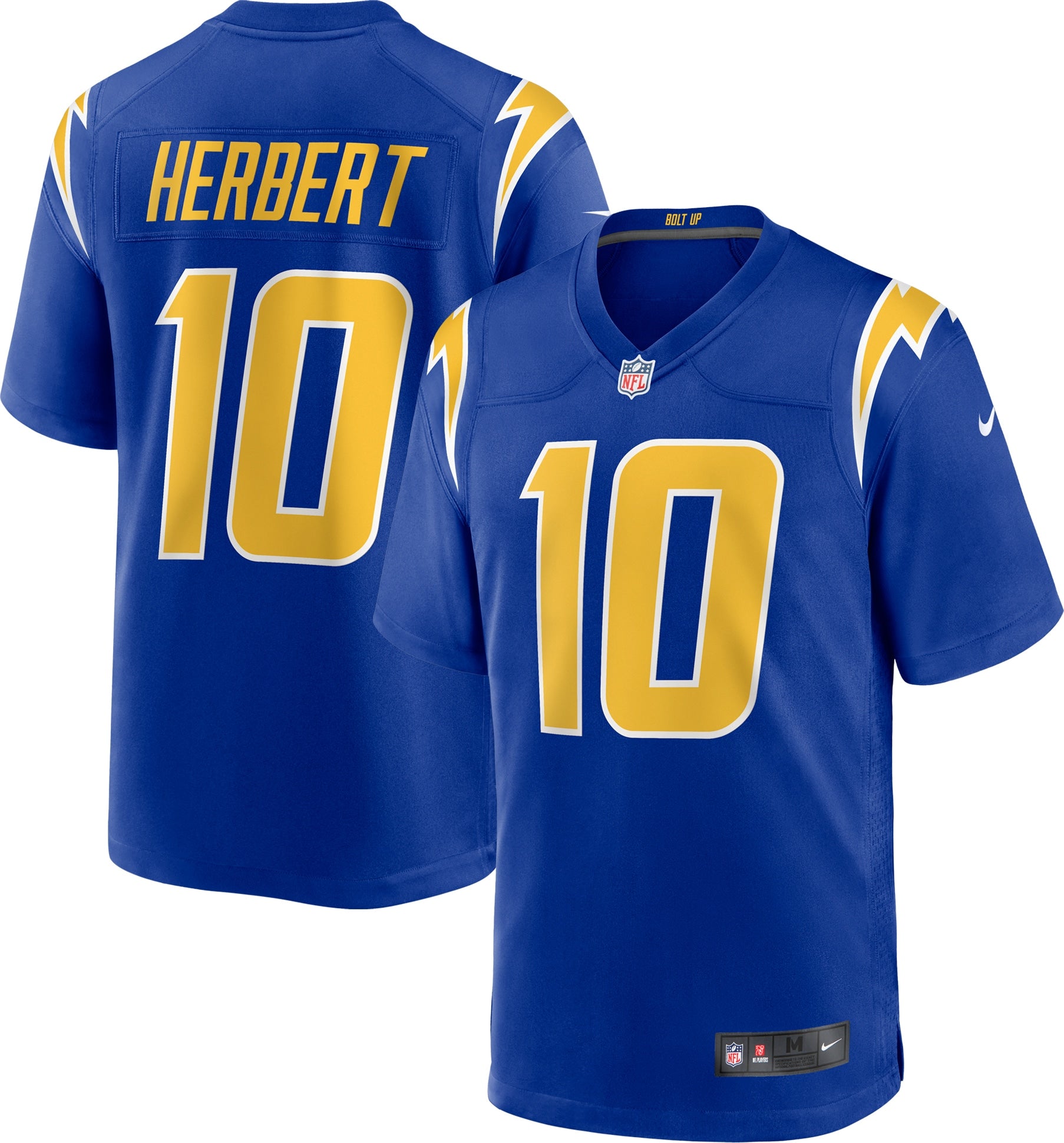 Justin Herbert Los Angeles Chargers Nike 2nd Alternate Game Jersey   Royal
