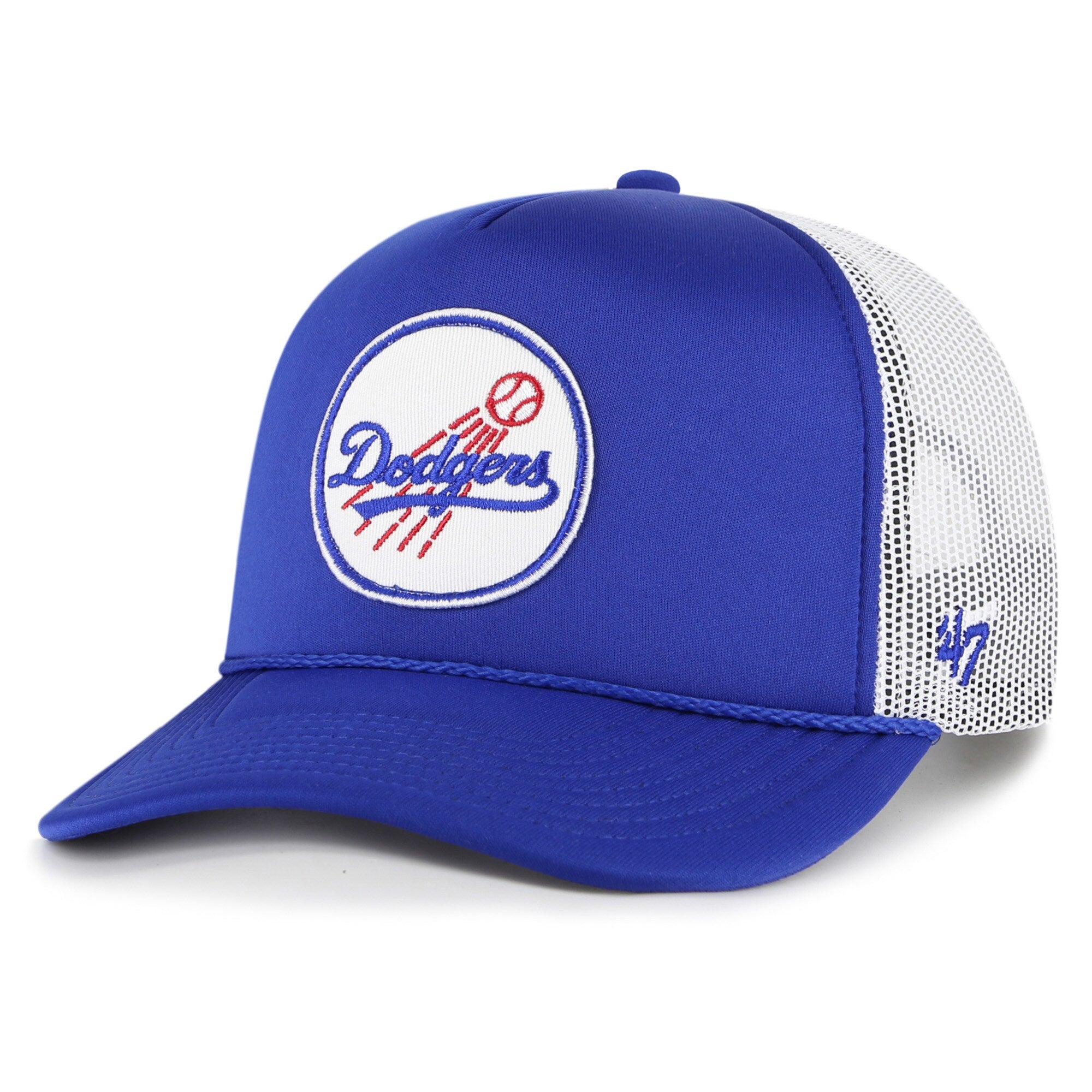 Los Angeles Dodgers '47 Foam Logo Trucker Snapback Hat - Royal