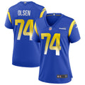 Merlin Olsen Los Angeles Rams Nike Women s Game Retired Player Jersey   Royal