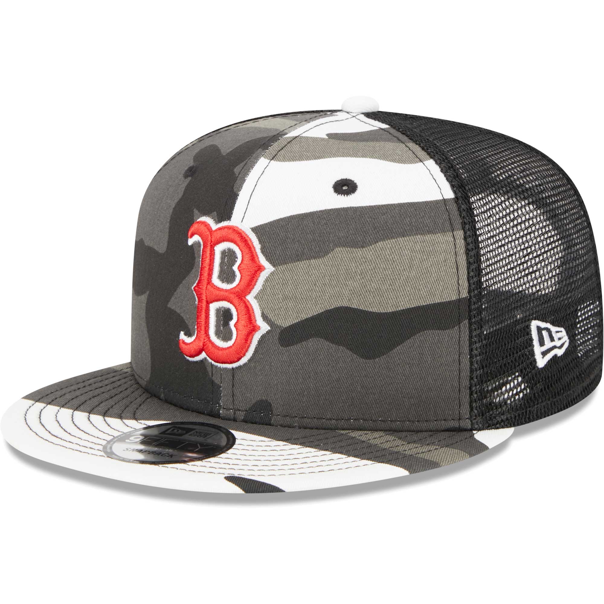 Boston Red Sox New Era Urban Camo Trucker 9FIFTY Snapback Hat - Camo