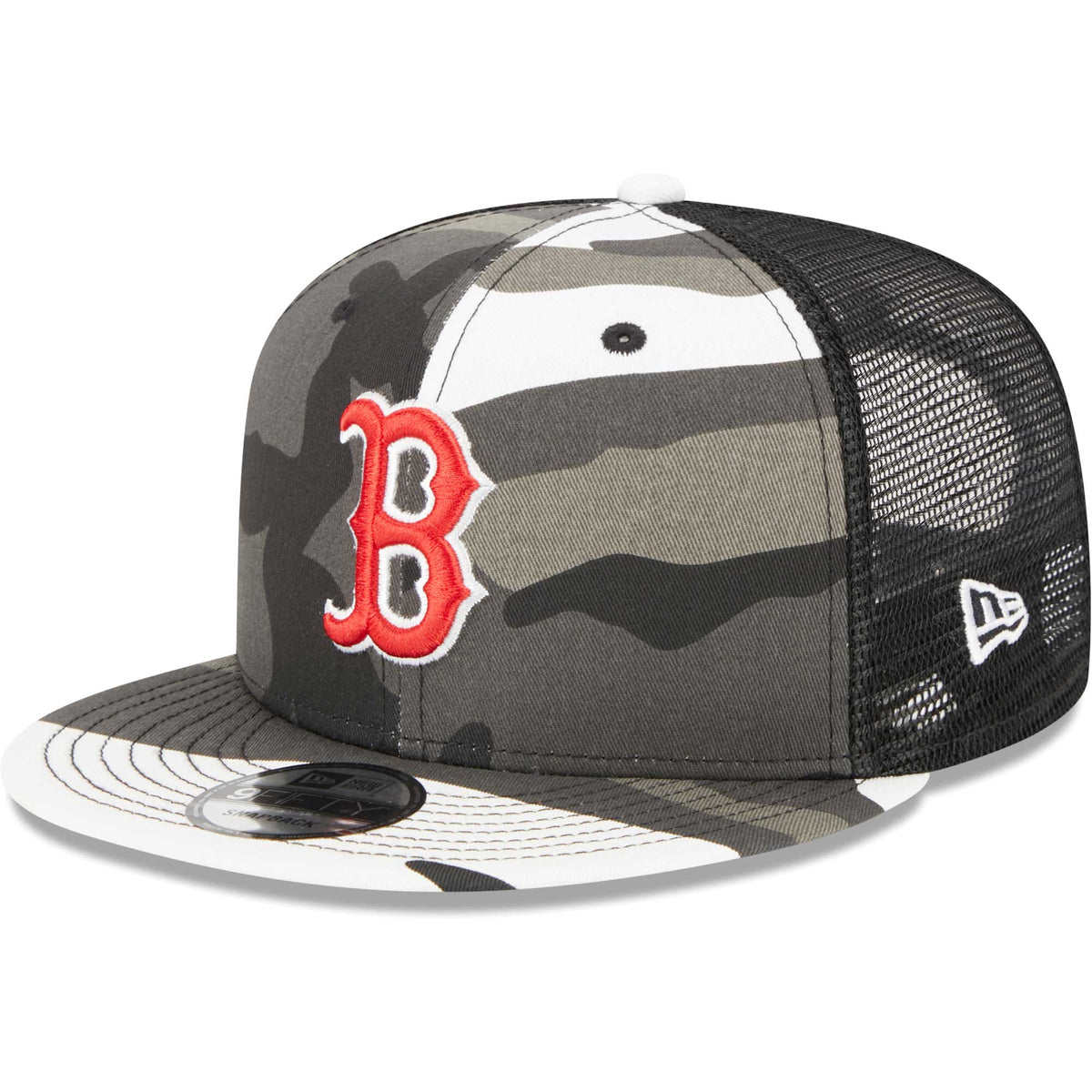 Boston Red Sox New Era Urban Camo Trucker 9FIFTY Snapback Hat - Camo