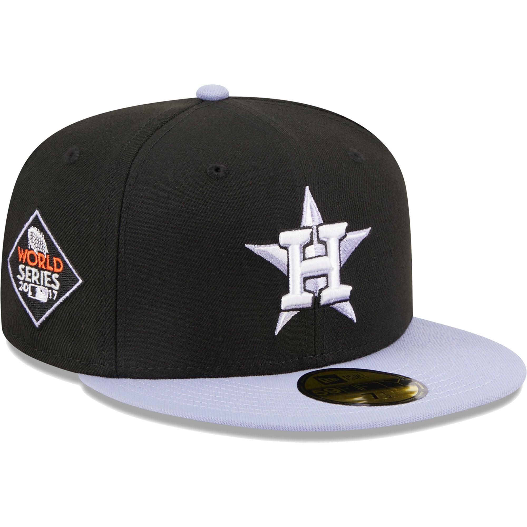 Houston Astros New Era Side Patch 59FIFTY Fitted Hat - Black