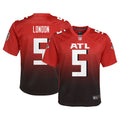 Drake London Atlanta Falcons Nike Youth Game Jersey   Red